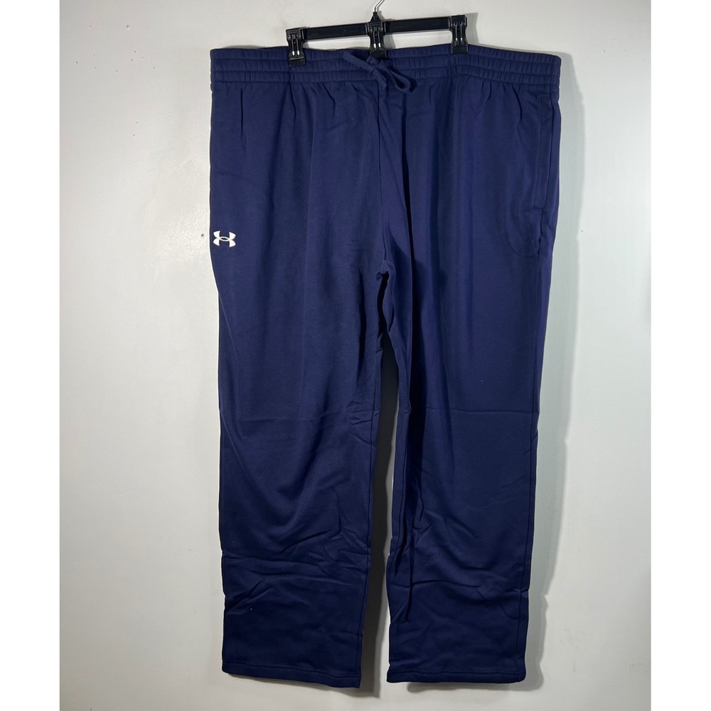 Mens Under Armour Rival Fleece Pants 4XL Navy NWD